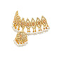 Elegant Pakistani Bridal Choker Jewelry Set with Earrings & Maang Tikka – Gold Tone Wedding Necklace Set for Women