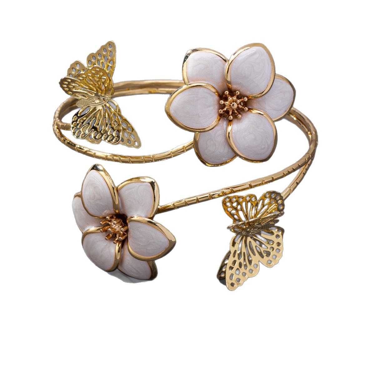 Fashion Flower Butterfly Cold Wind Women's Bangle
