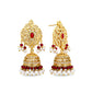 Luxury Pakistani Bridal Choker Jewelry Set with Earrings & Maang Tikka – Gold Tone Wedding Necklace Set for Women
