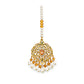 Elegant Pakistani Bridal Choker Jewelry Set with Earrings & Maang Tikka – Gold Tone Wedding Necklace Set for Women