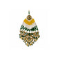 Pakistani Bridal Choker & Long Necklace Set with Earrings & Maang Tikka – Green & Gold Wedding Jewelry