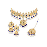 Luxury Pakistani Bridal Choker Set – Traditional Necklace, Earrings & Tikka
