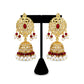 Luxury Pakistani Bridal Choker Jewelry Set with Earrings & Maang Tikka – Gold Tone Wedding Necklace Set for Women