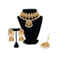 Elegant Pakistani Bridal Choker Jewelry Set with Earrings & Maang Tikka – Gold Tone Wedding Necklace Set for Women