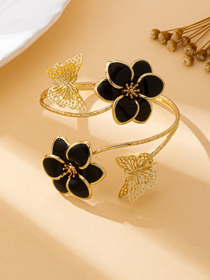 Fashion Flower Butterfly Cold Wind Women's Bangle