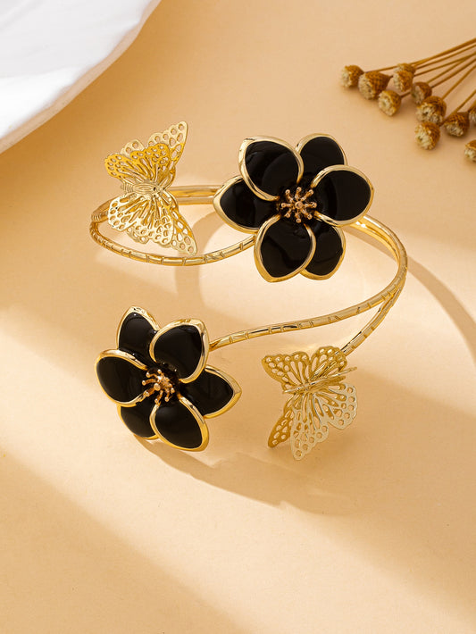 Fashion Flower Butterfly Cold Wind Women's Bangle
