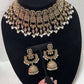 Luxury Polki Bridal Choker Set with Jhumka Earrings & Maang Tikka – Wedding Jewelry for Brides