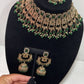 Luxury Polki Bridal Choker Set with Jhumka Earrings & Maang Tikka – Wedding Jewelry for Brides