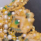 Pakistani Bridal Choker & Long Necklace Set with Earrings & Maang Tikka – Green & Gold Wedding Jewelry